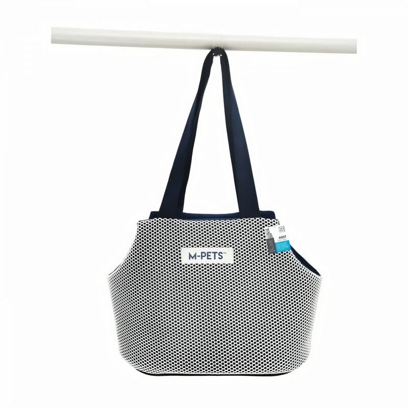 [60299] Sac de transport blanc&bleu 40x20x30cm